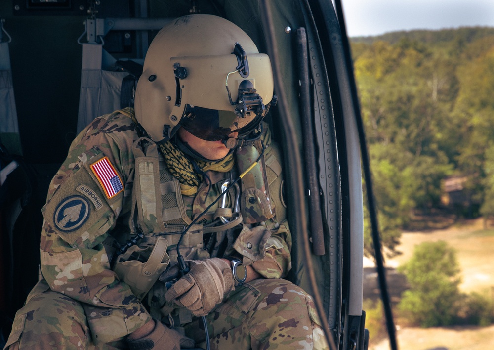 Alabama UH-60 Blackhawk Aviators Assist With Wildfire Suppression In Louisiana