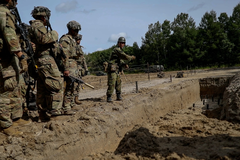 5-20 IR and JGSDF practice defense tactics at Orient Shield 23
