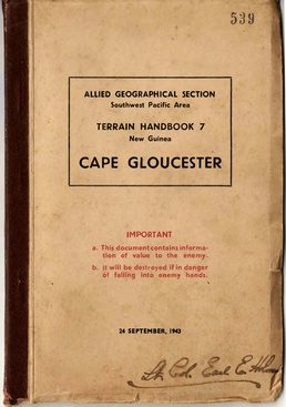 AGS Publishes Terrain Handbook for Cape Gloucester (24 SEP 1943)