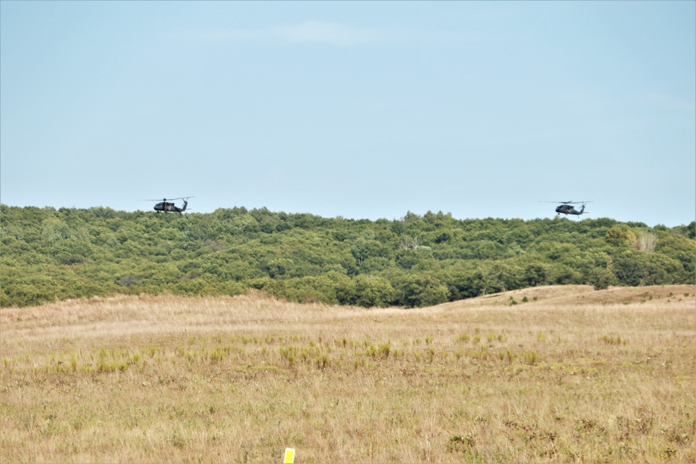 September 2023 UH-60 Black Hawk ops at Fort McCoy
