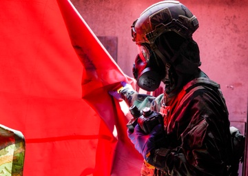 146th Security Forces Squadron Train with Emergency Management Flight  in First-ever combined Dragonfire/Crisis Beach II Exercise