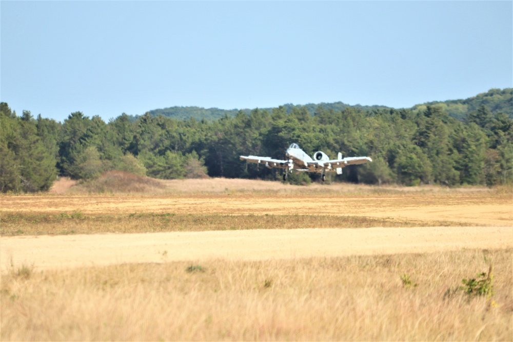 Air Force A-10s hold September 2023 training at Fort McCoy