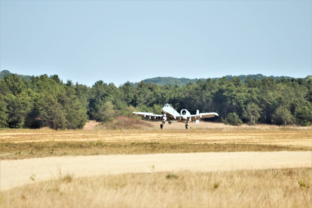 Air Force A-10s hold September 2023 training at Fort McCoy