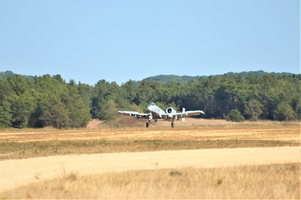 Air Force A-10s hold September 2023 training at Fort McCoy