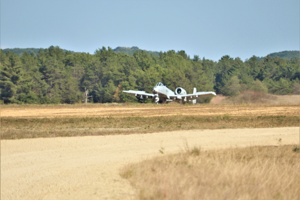 Air Force A-10s hold September 2023 training at Fort McCoy