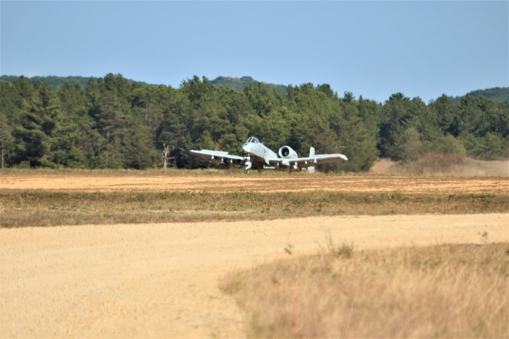 Air Force A-10s hold September 2023 training at Fort McCoy