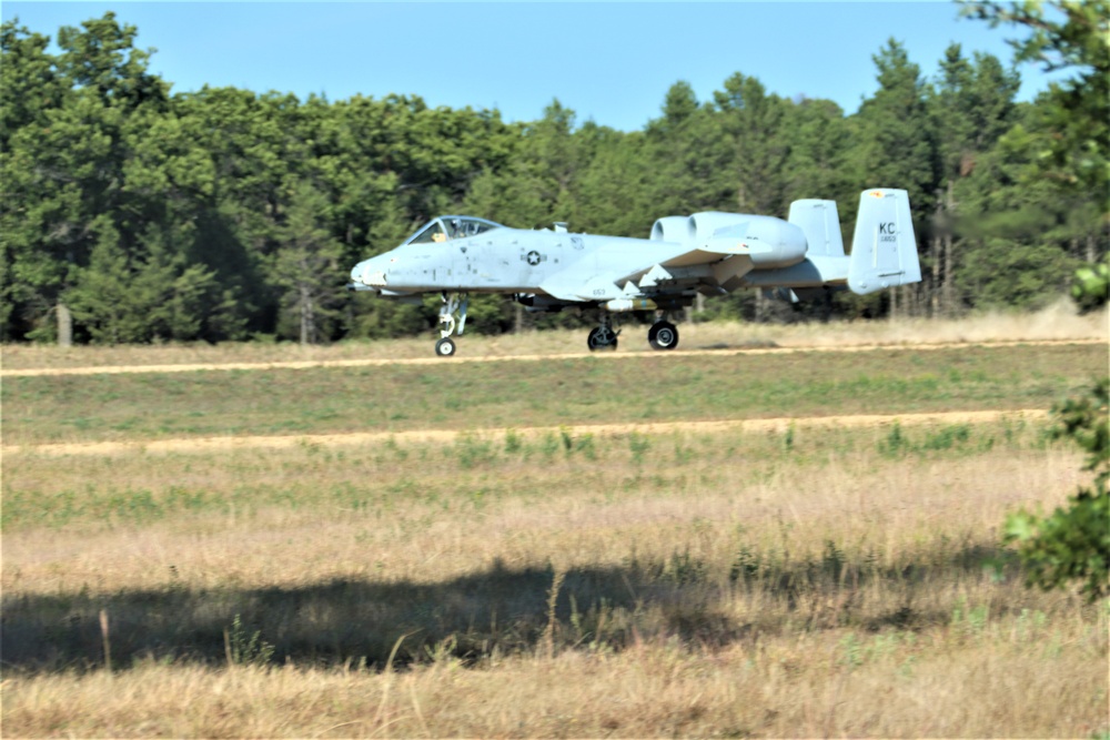 Air Force A-10s hold September 2023 training at Fort McCoy