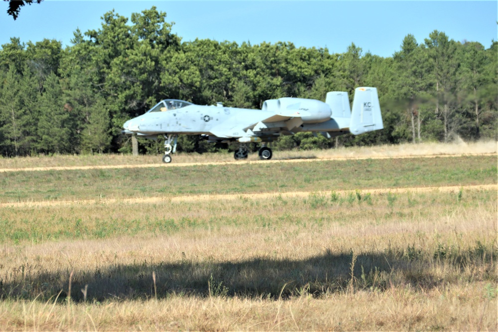 Air Force A-10s hold September 2023 training at Fort McCoy