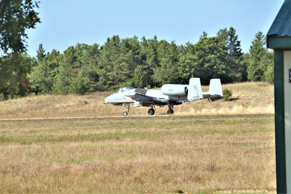 Air Force A-10s hold September 2023 training at Fort McCoy