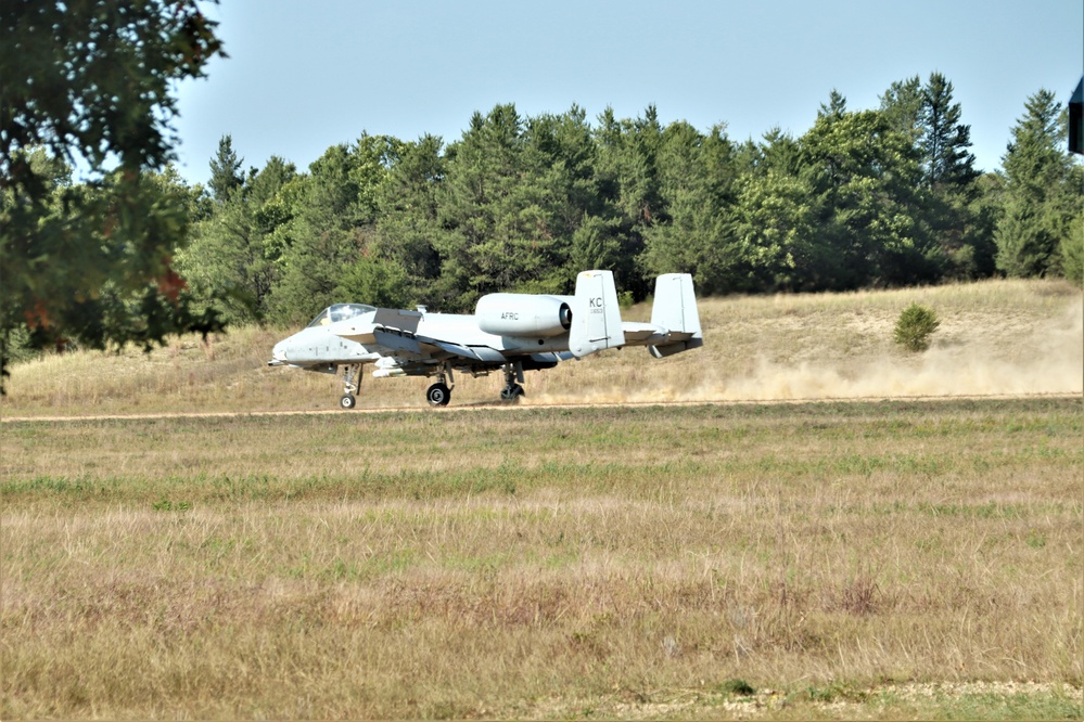 Air Force A-10s hold September 2023 training at Fort McCoy