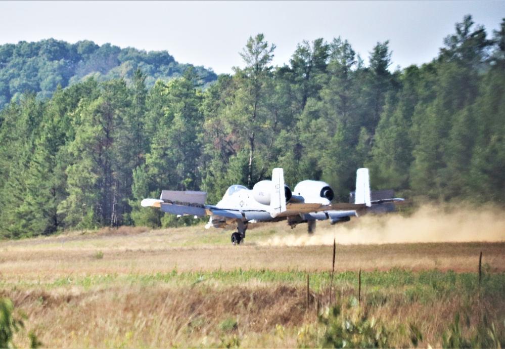 Air Force A-10s hold September 2023 training at Fort McCoy