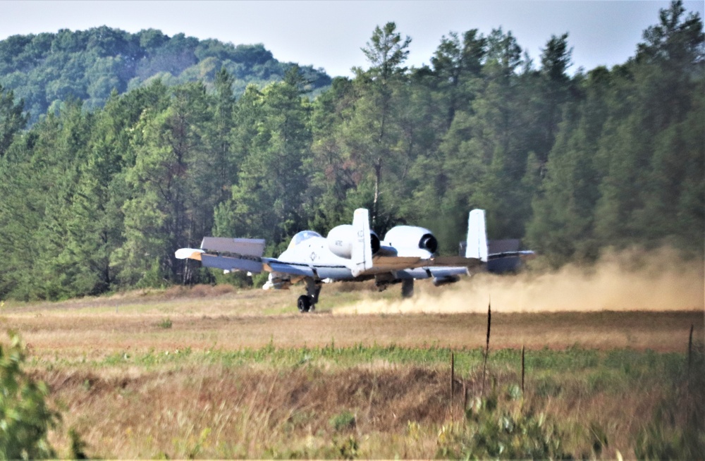 Air Force A-10s hold September 2023 training at Fort McCoy