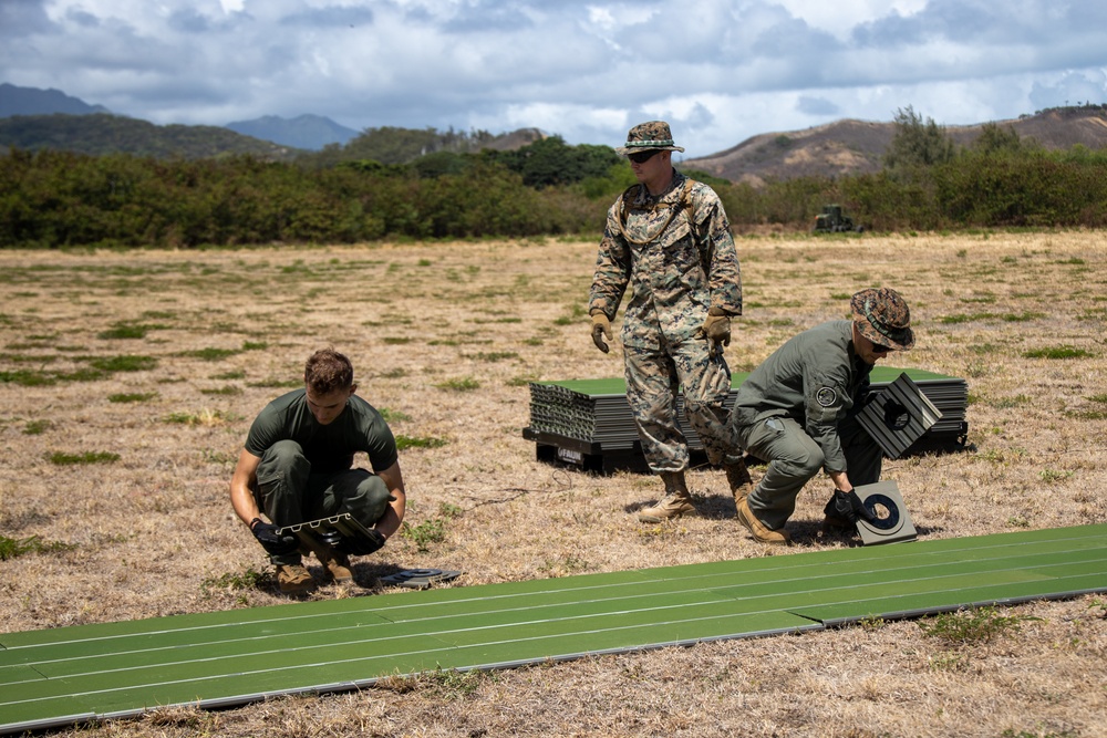 U.S. Marines Prepare Landing Zone