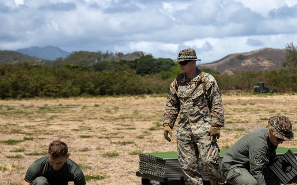 U.S. Marines Prepare Landing Zone