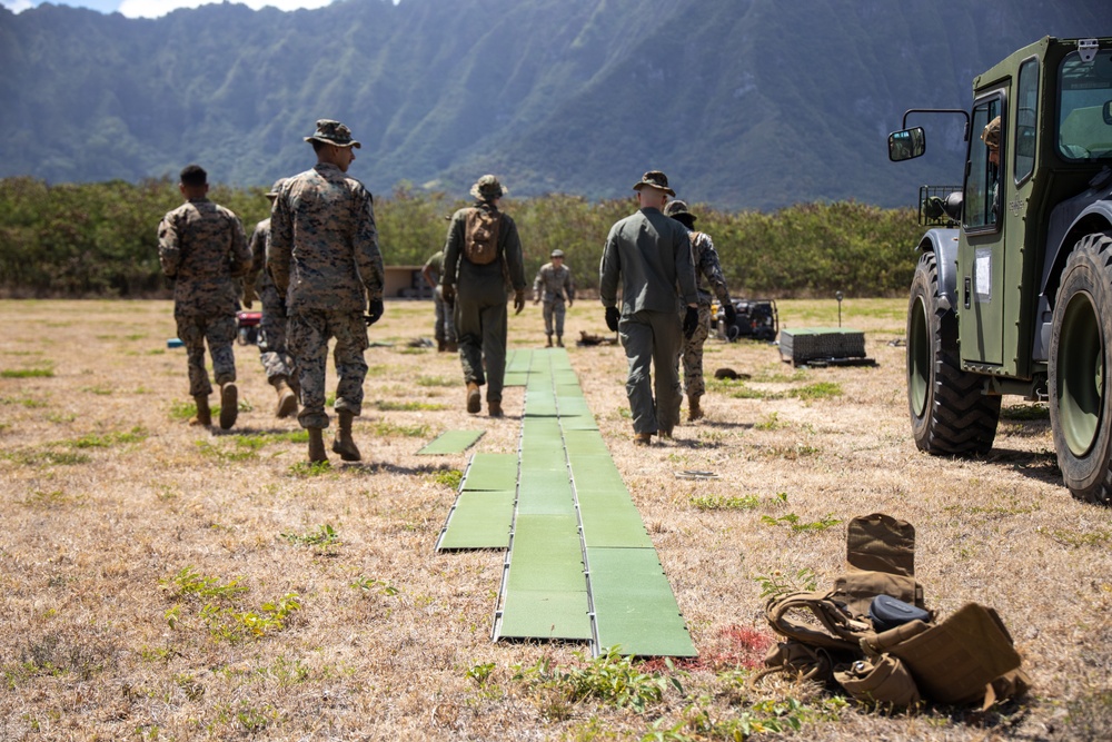 U.S. Marines Prepare Landing Zone