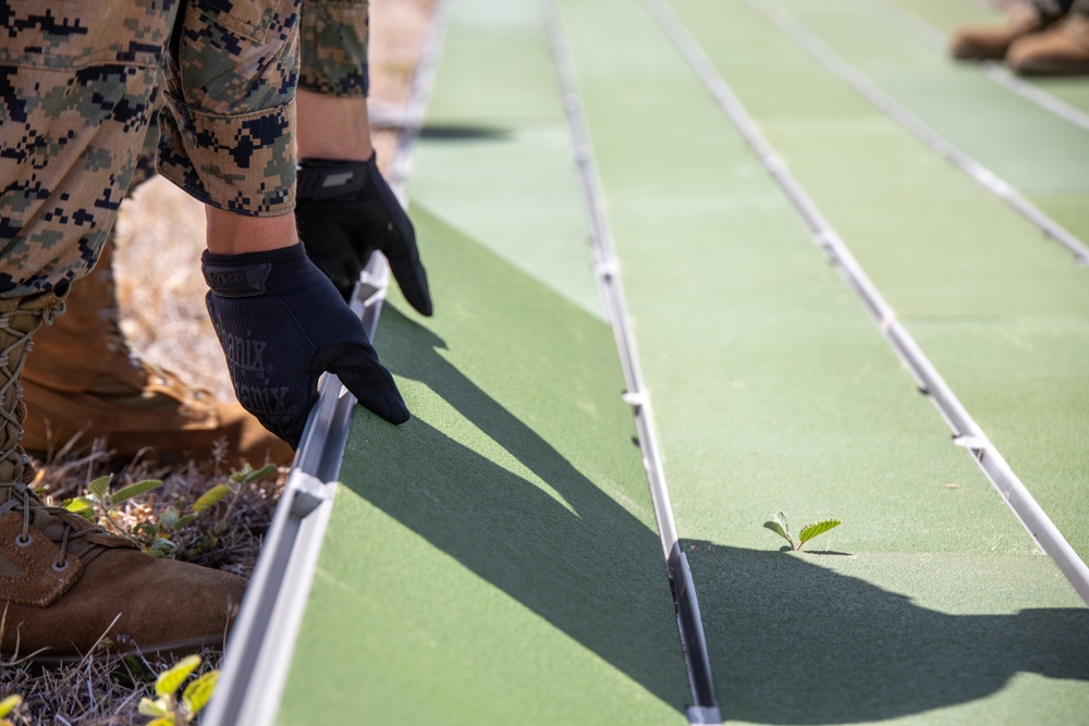 U.S. Marines Prepare Landing Zone