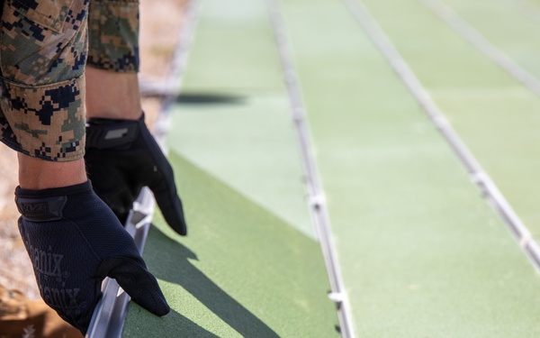 U.S. Marines Prepare Landing Zone