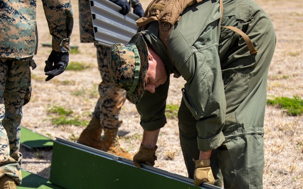 U.S. Marines Prepare Landing Zone