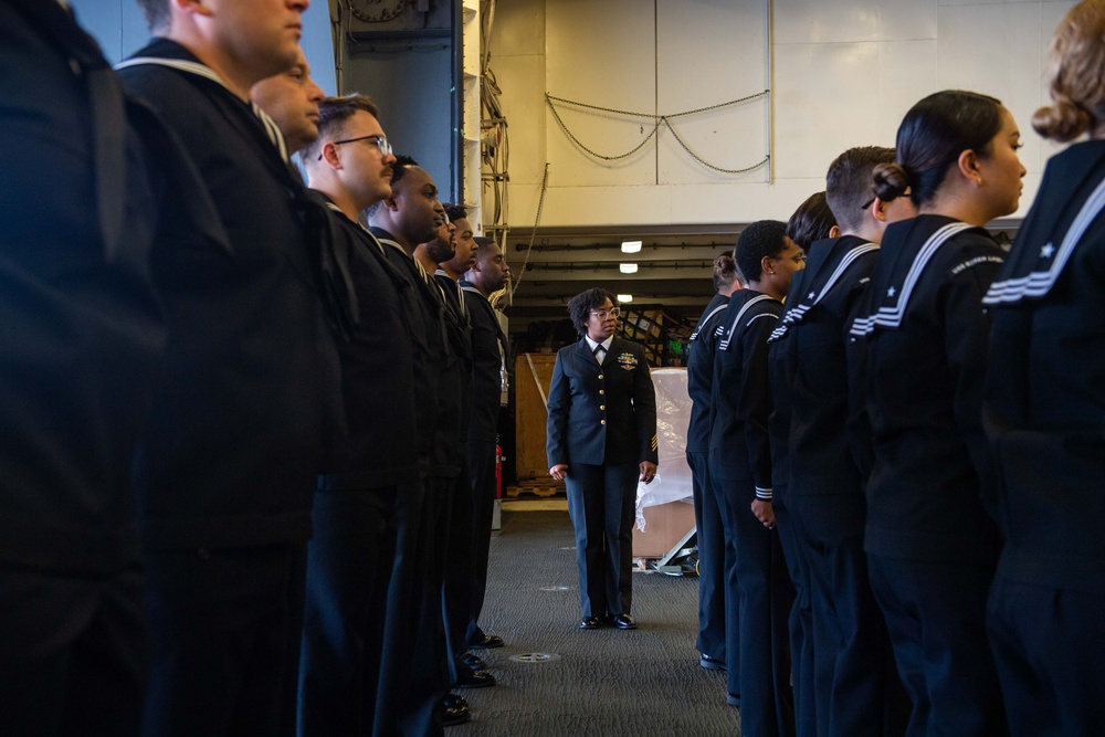 Boxer Medical Department Conducts Uniform Inspection