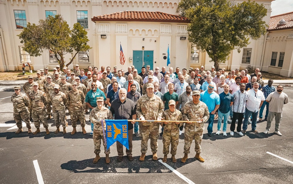 690th Cyberspace Control Squadron takes 2023 Squadron photo