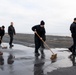 Sailors Scrub the Flight Deck