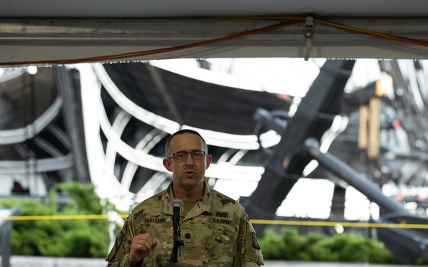 The Northeast Cyber Protection Center (NECPC) held its Casing of the Colors ceremony