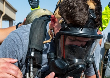386th AEW Fire Dept. Conducts HazMat Training