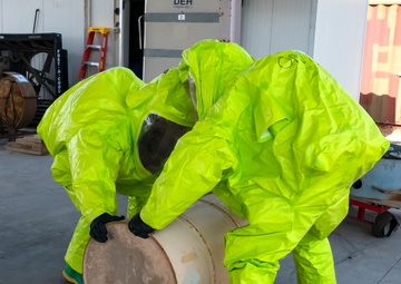 386th AEW Fire Dept. Conducts HazMat Training