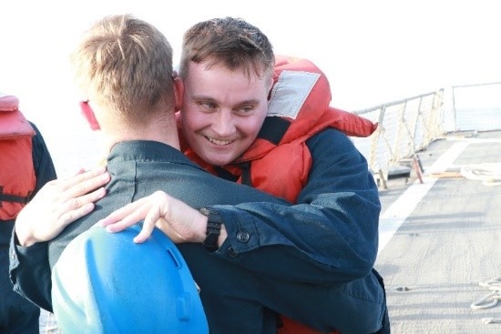 Brothers Reunite at Sea Aboard USS Stethem