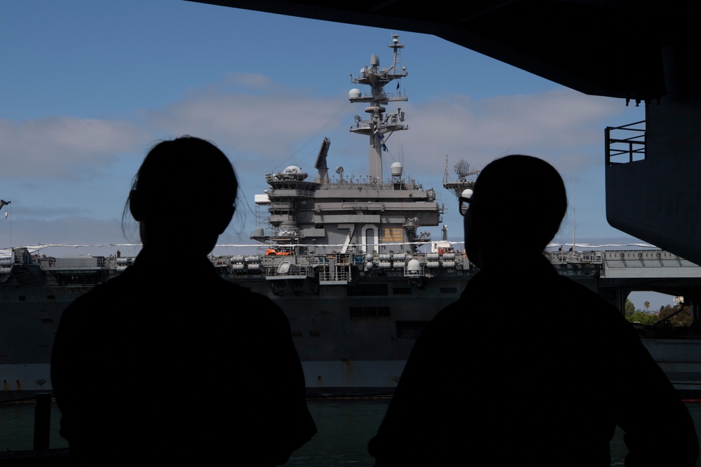 Nimitz Arrives In San Diego