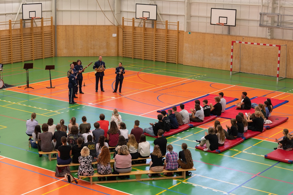 USAFE Band performs for local students in Opava