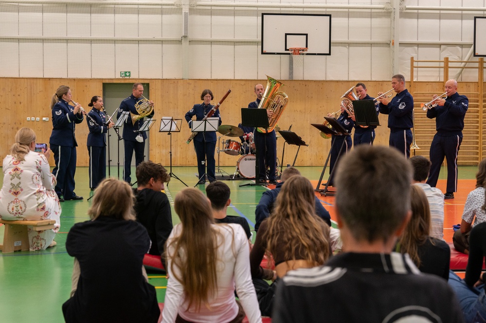 USAFE Band performs for local students in Opava