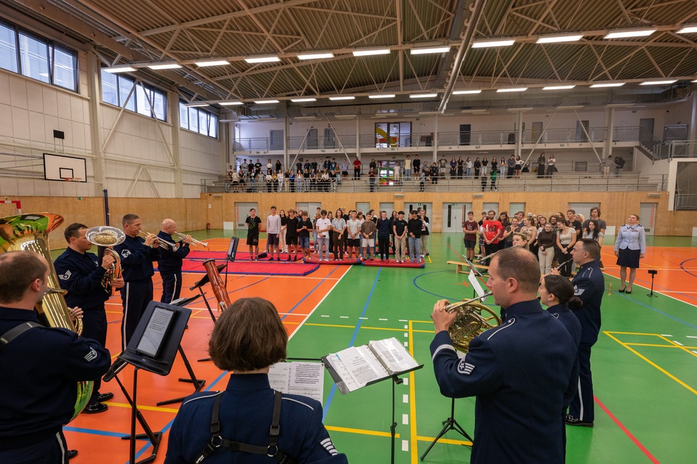 USAFE Band performs for local students in Opava