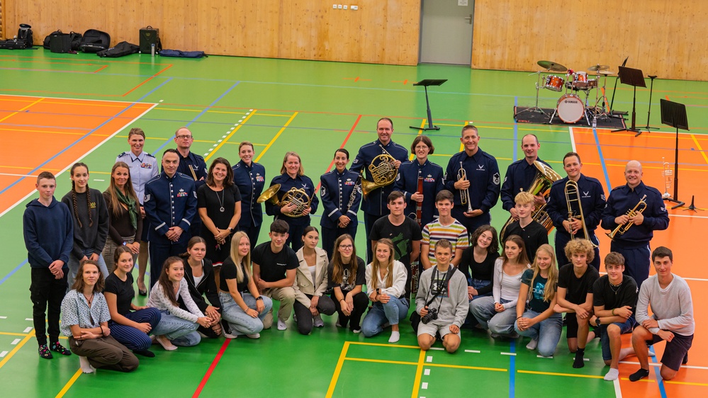 USAFE Band performs for local students in Opava