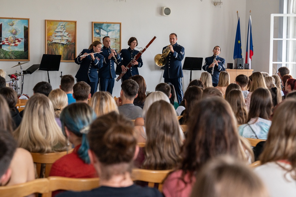 USAFE Band performs for local students in Opava