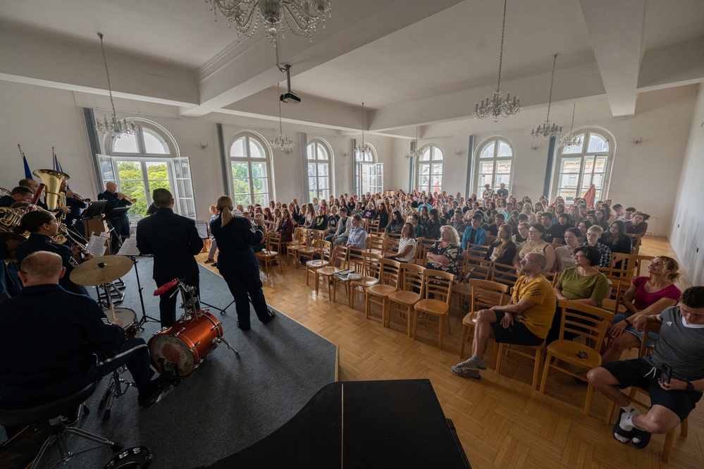 USAFE Band performs for local students in Opava