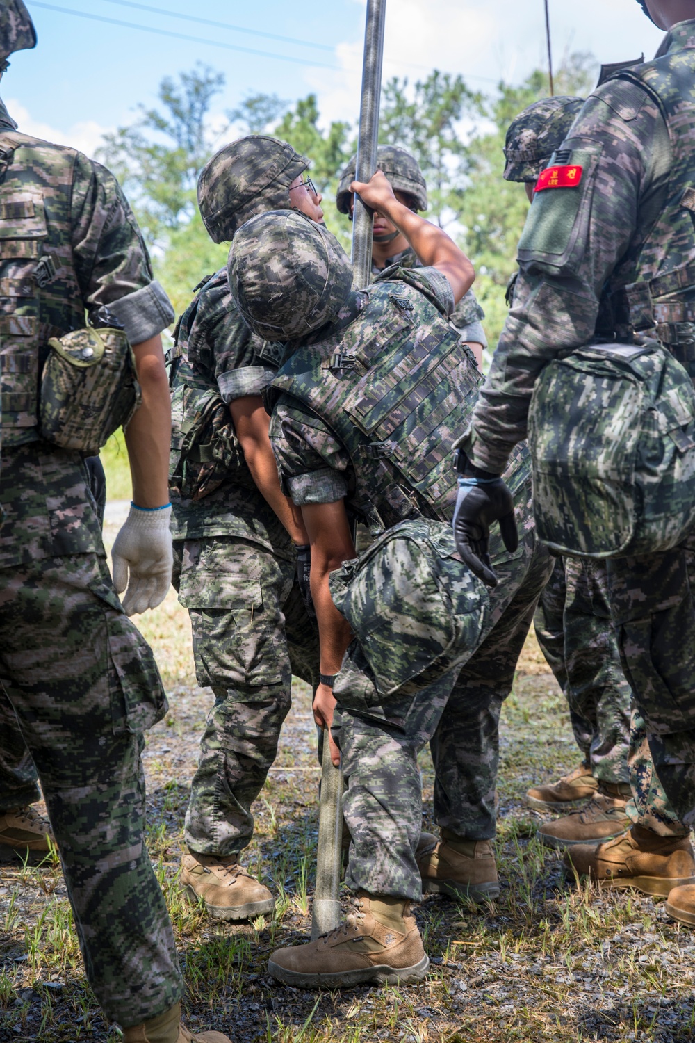 Dig In Your Heels! ROK CBRN Marines Set Up Camp