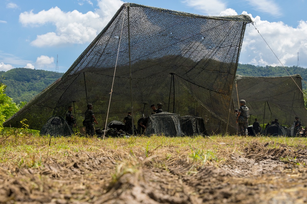 Dig In Your Heels! ROK CBRN Marines Set Up Camp