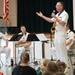 U.S. Navy Band Saxophone Quartet performs a Music in the Schools concert