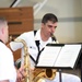 U.S. Navy Band Saxophone Quartet performs a Music in the Schools concert