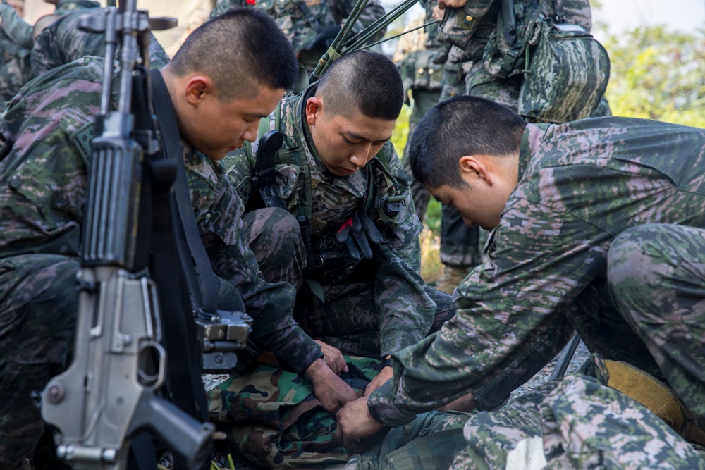 U.S. Marines and ROK Marines Exchange CBRN Response Tactics