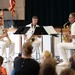 U.S. Navy Band Saxophone Quartet performs a Music in the Schools concert