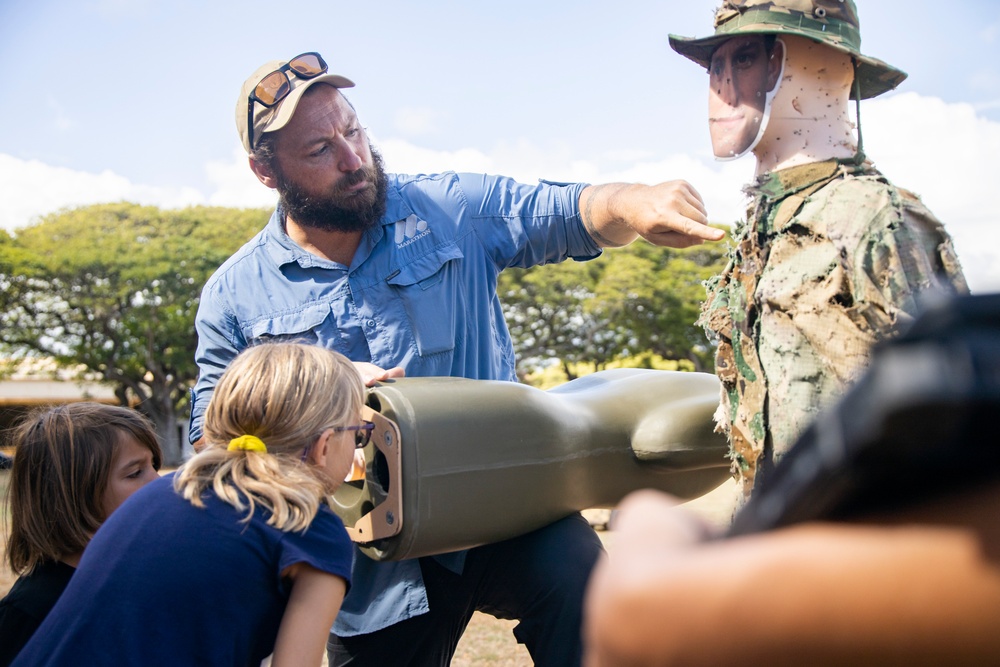 Armed with Knowledge: Military Homeschoolers of Hawaii receive military technology demonstration.