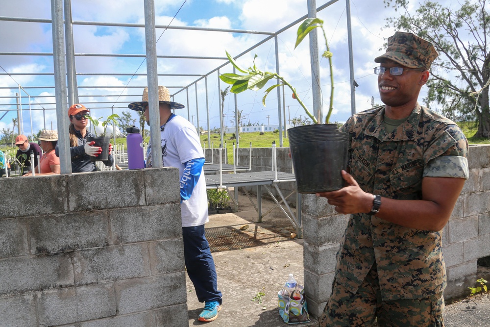 Camp Blaz conducts out planting for Mariana Eight-spot Butterfly