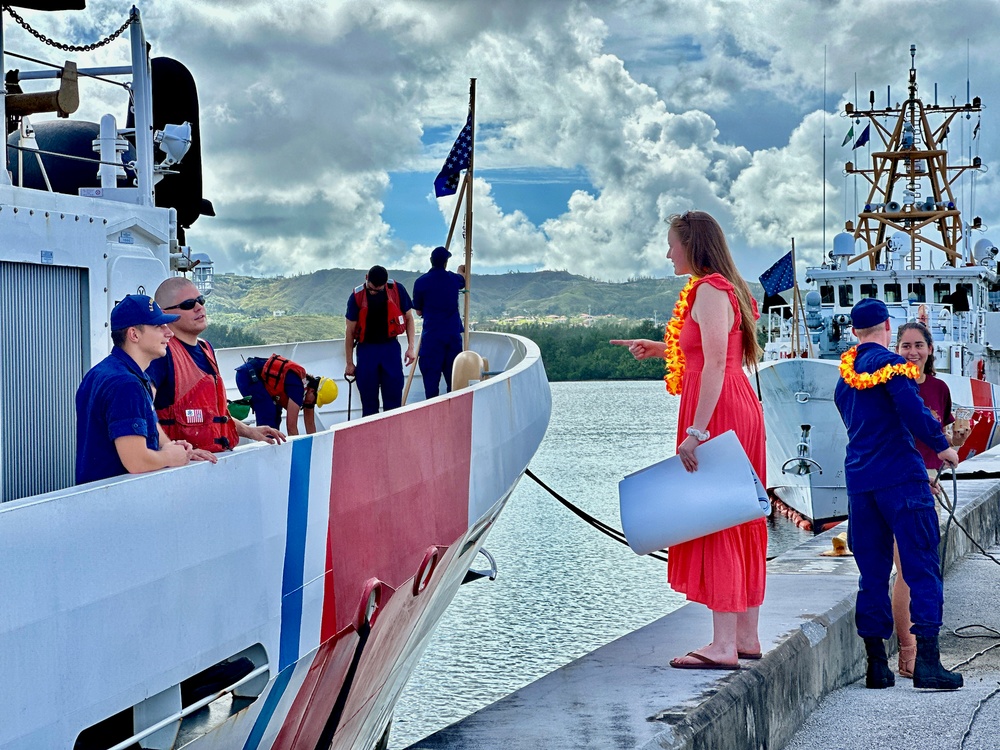 USCGC Myrtle Hazard returns to Guam following a 46-day expeditionary patrol