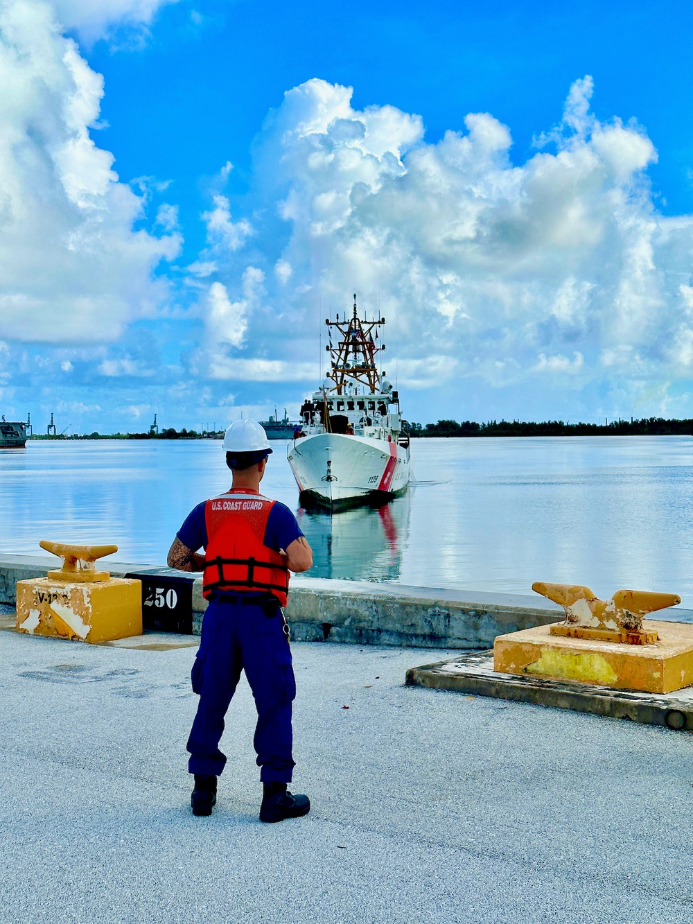 USCGC Myrtle Hazard returns to Guam following a 46-day expeditionary patrol