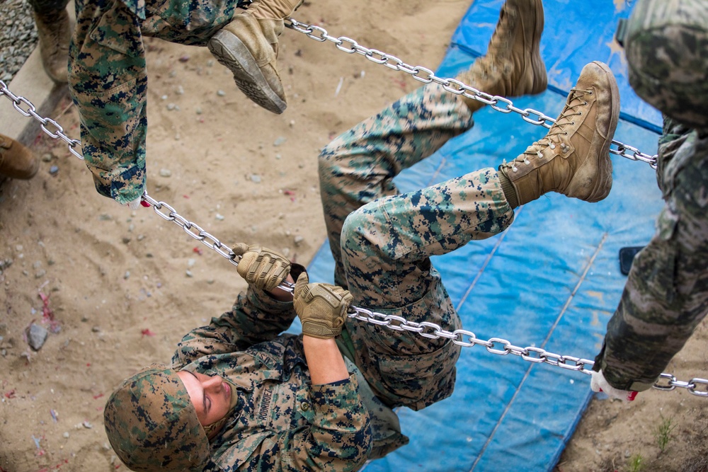 U.S. Marines Conduct Team Leadership Training with ROK Marines