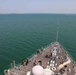 USS Carter Hall Departs Bahrain