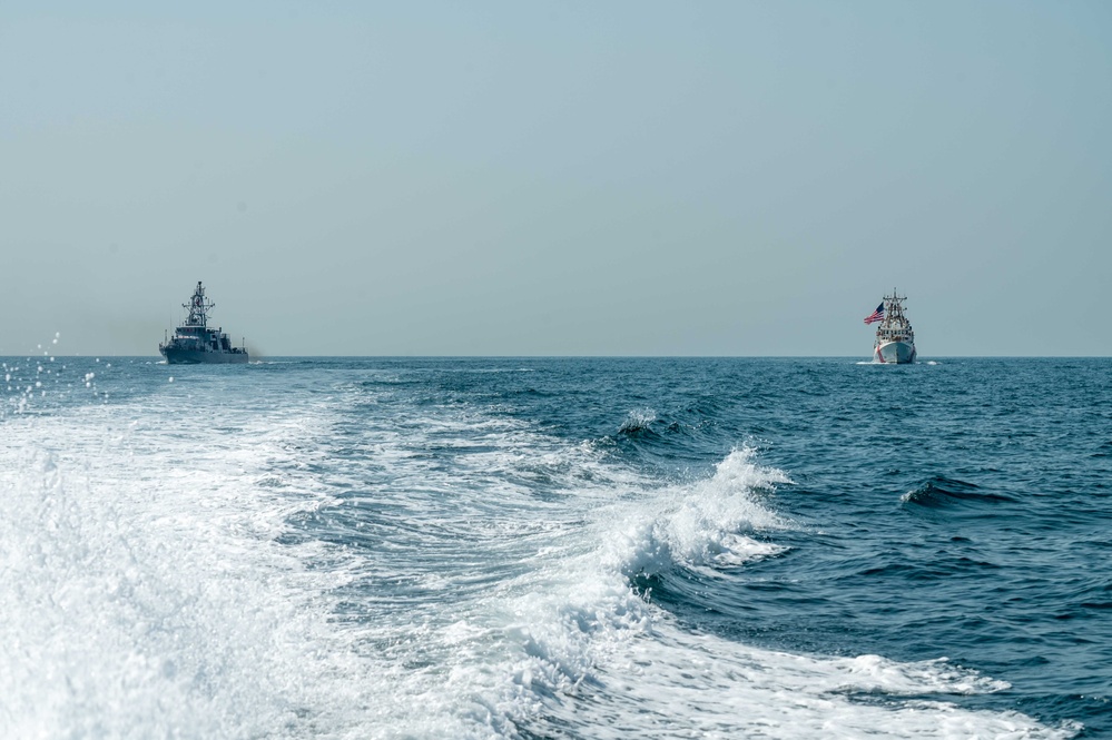 U.S. Coast Guard and Royal Bahrain Naval Force Conduct a Joint Search and Rescue Exercise (SAREX) in the Arabian Gulf