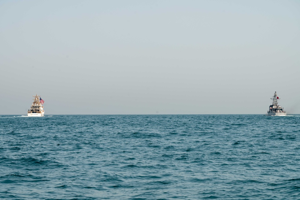 U.S. Coast Guard and Royal Bahrain Naval Force Conduct a Joint Search and Rescue Exercise (SAREX) in the Arabian Gulf